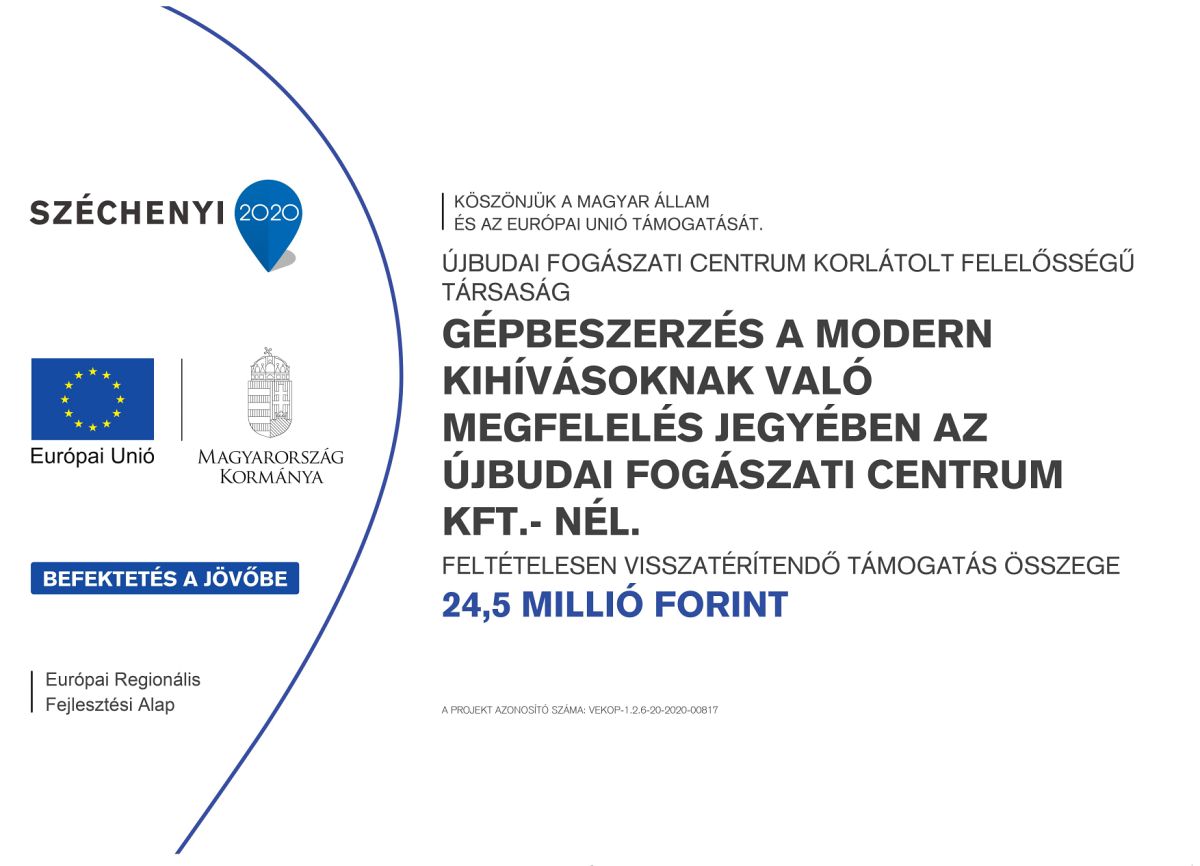 Újbudai Fogászati Centrum Gépbeszerzés állami támogatással